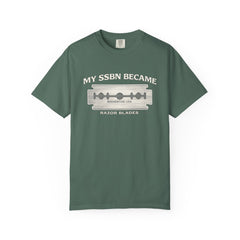 My SSBN Became Razor Blades Graphic Vintage Submarine Veteran Tee