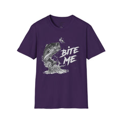 Bite Me Unisex Softstyle T-Shirt  A unique gift idea for people who love to fish