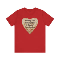 Funny Matzah Heart Constipation Quote For Passover Unisex Tee