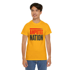 Amputee Nation Unisex Heavy Cotton Tee, Support Shirt, Gift for Amputees, Awareness Apparel, Casual Comfort Wear