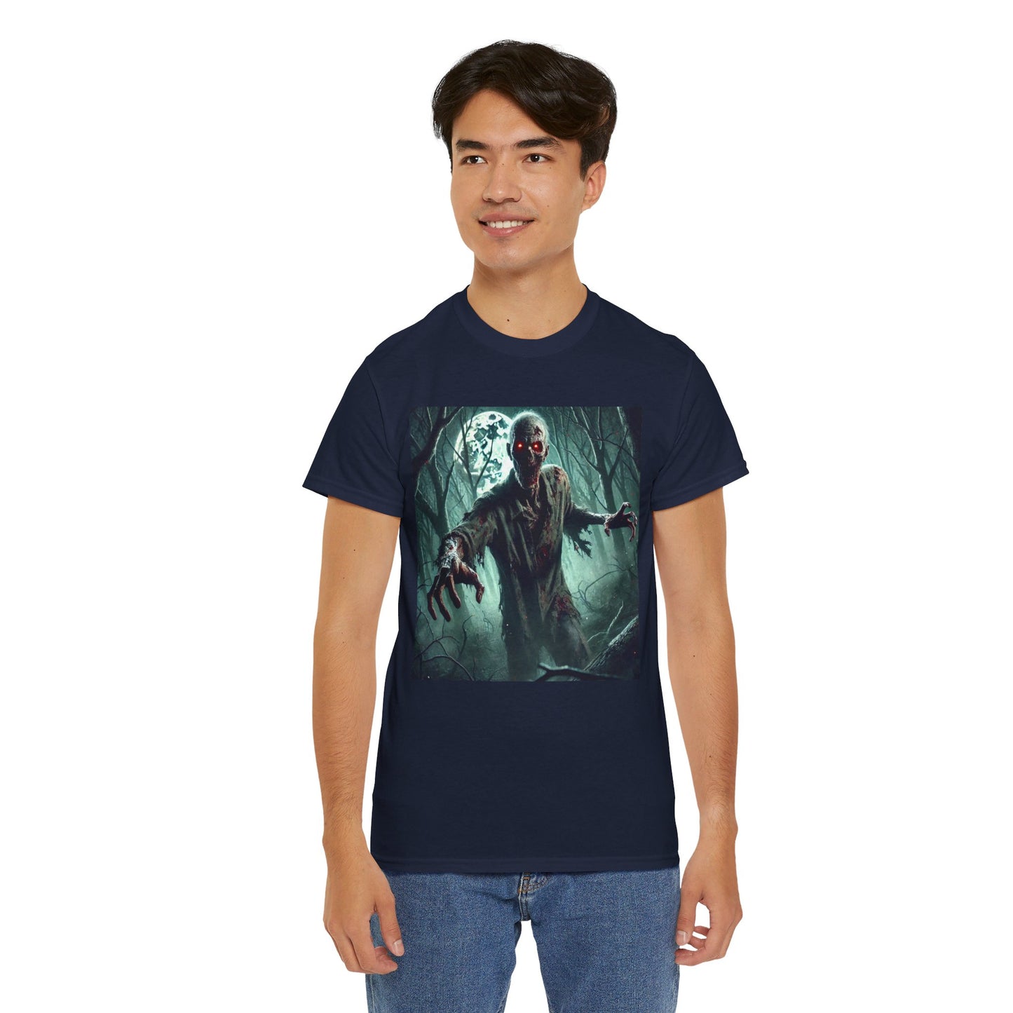 ZOMBIES WOODS! Graphic Unisex Heavy Cotton Tee