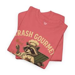 Trash Gourmet Unisex Heavy Cotton Tee, Funny Graphic T-Shirt, Quirky Casual Wear, Unique Gift for Food Lovers, Eco-Friendly Apparel