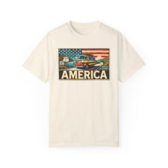 Ventura Highway Driving America Graphic Comfort Colors Unisex Garment Dyed T-shirt