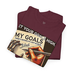 Amputee Motivational Goals  - Unisex Heavy Cotton Tee