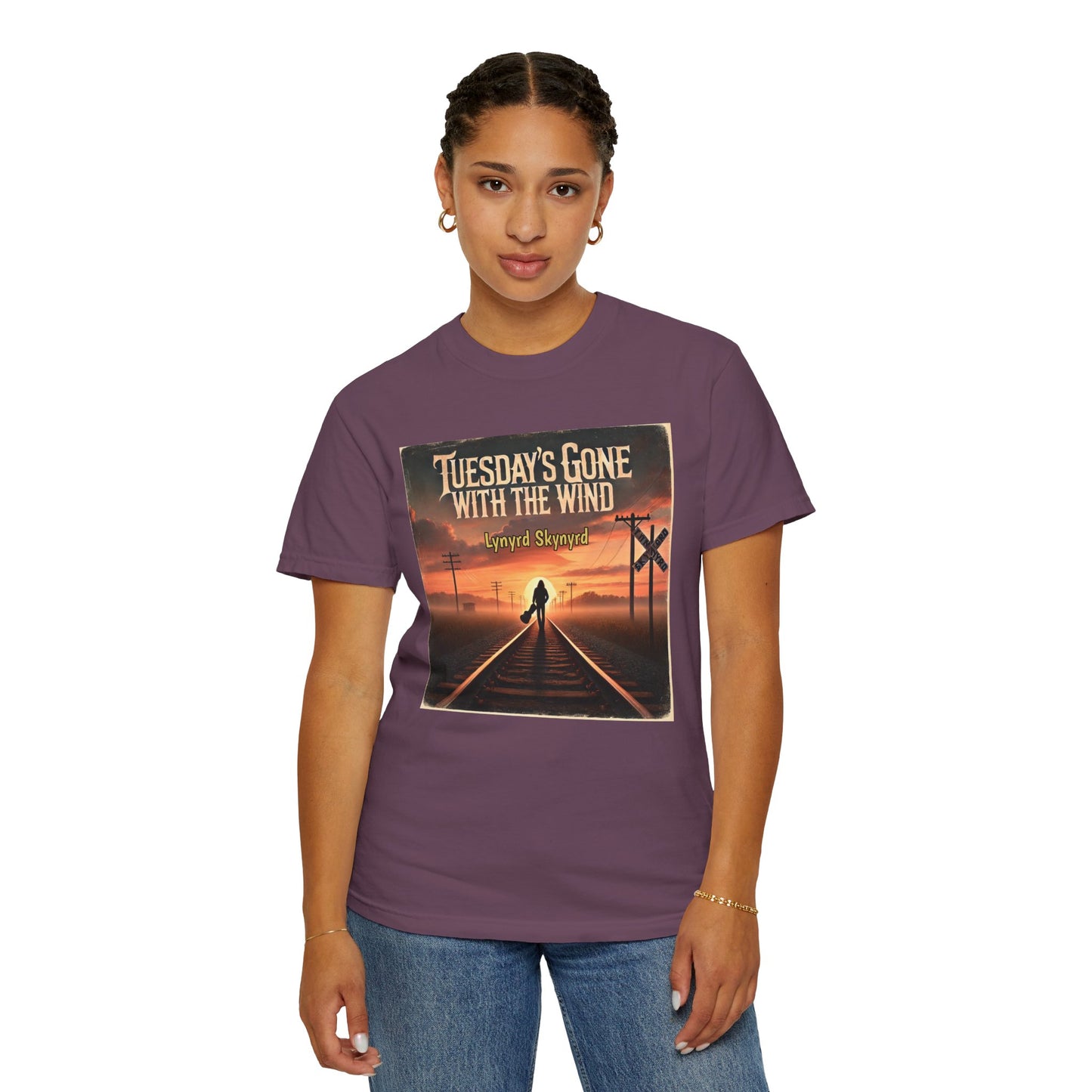 Music Lynyrd Skynyrd Inspired Tuesdays Gone Graphic - Unisex Comfort Colors Shirt