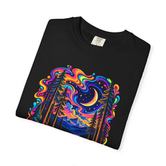 Mystical Psychedelic Moonlit Forest T-Shirt