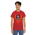 Flaming Fire Vampire - Graphic Unisex Heavy Cotton Tee