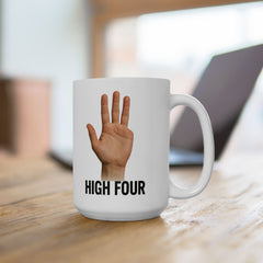 Funny Amputee High Four Ceramic Mug