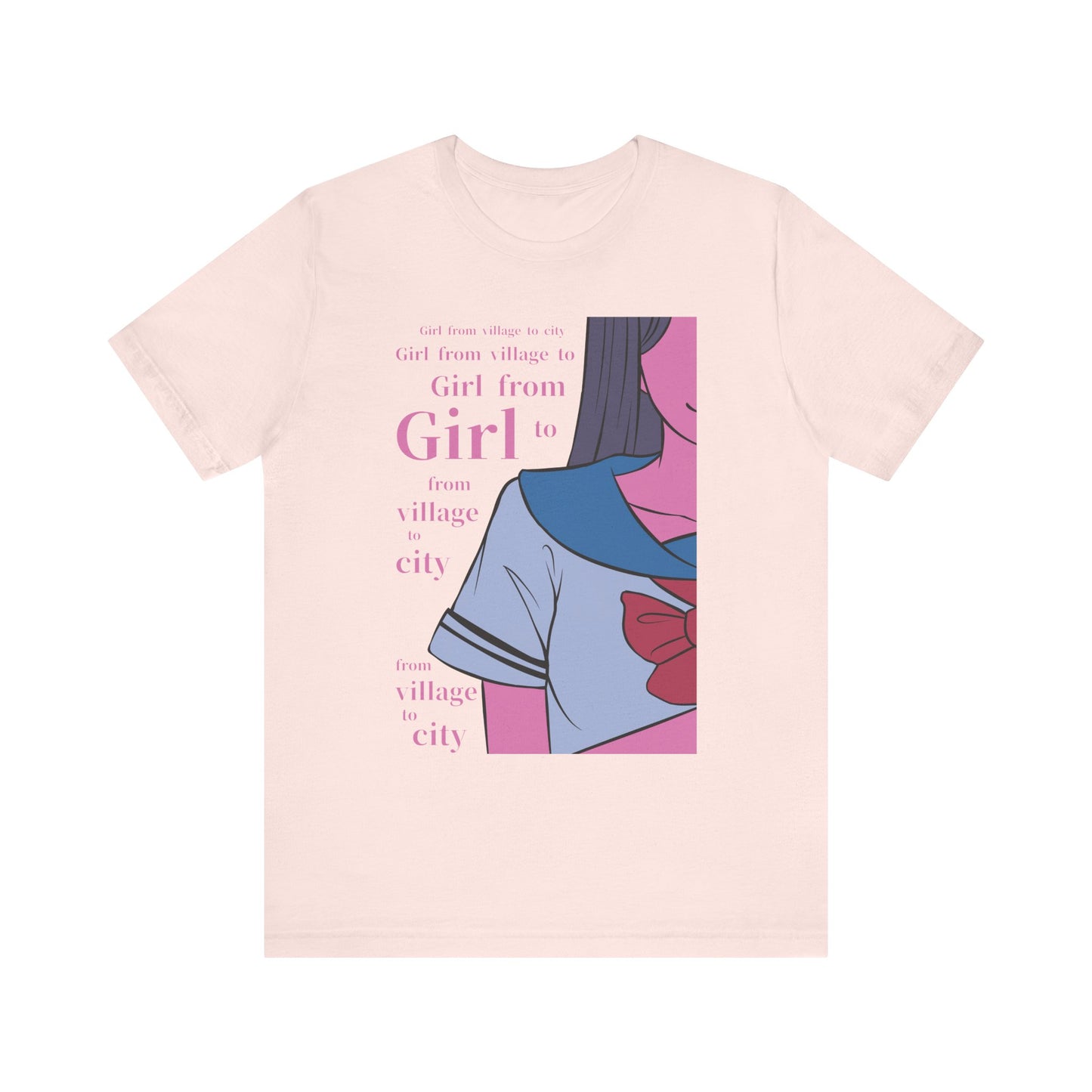 Anime Girl Art - Unisex Jersey Short Sleeve Tee