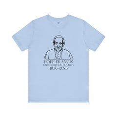 Pope Francis Tribute Tee - Faith, Service, Humility, 1936-2025