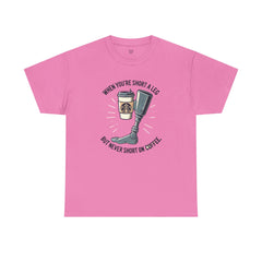 Amputee Coffee Humor - Unisex Heavy Cotton Tee