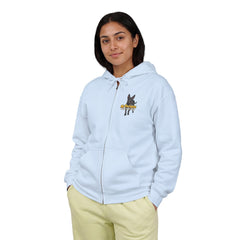 Personalized with your dogs image Zip Hoodie — "My Therapist Has a Wet Nose" Graphic