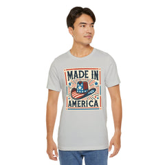 Made In America Cowboy Hat Graphic, Unisex Jersey Short Sleeve Tee