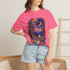 Mystical Psychedelic Moonlit Forest T-Shirt