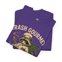 Trash Gourmet Unisex Heavy Cotton Tee, Funny Graphic T-Shirt, Quirky Casual Wear, Unique Gift for Food Lovers, Eco-Friendly Apparel