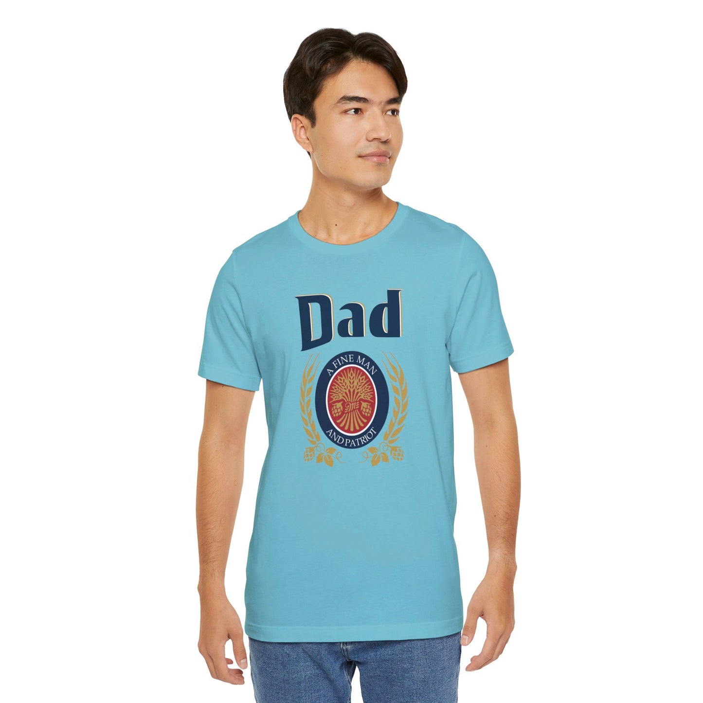 DAD A Fine man and Patriot, Unisex Softstyle T-Shirt