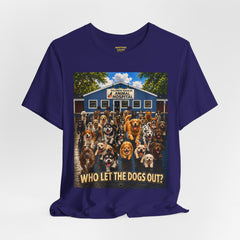 Who Let the Dogs Out? Baldwin Harbor Animal Hospital Graphic Dog Rescue T‑Shirt