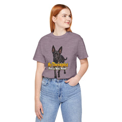 My Therapist Has A Wet Nose Personalized with your dog(s) image T-Shirt