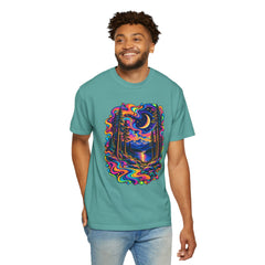 Mystical Psychedelic Moonlit Forest T-Shirt