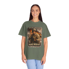 American Heroes Collection No 2 Graphic T-Shirt — “We're Not Going Back” Audie Murphy WWII