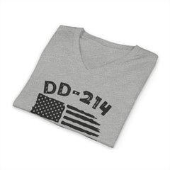 DD 214 Alumni Unisex Jersey Short Sleeve V-Neck Tee