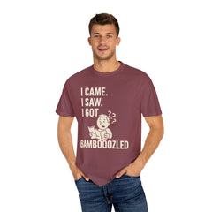 Funny Unisex Garment-Dyed T-Shirt, Bamboozled Shirt, Humorous Tee, Gift for Him/Her, Quirky Casual Wear
