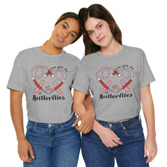 Phlebotomist Heart Butterflies Tee