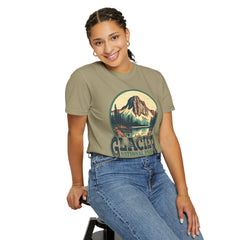 Glacier National Park Graphic, Comfort Colors Soft Relaxed Fit Unisex Garment-Dyed T-shirt