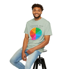 Motivational Talking Head Unisex Garment-Dyed T-Shirt - "And You May Ask Yourself"