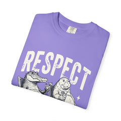 Alligator and Manatee Respect the Locals T-Shirt — Vintage Beach Vibes Graphic Tee
