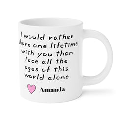 I would rather share one lifetime with you | LOR Movie Quote,Valentine Gift,Gift For Him,Anniversary Gift,Boyfriend Gift,Husband Gift