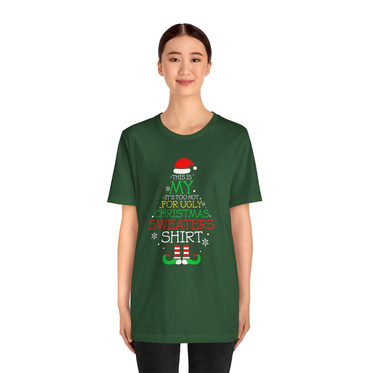 UGLY SWEATER Its Too Hot Tee Replacement - Unisex Jersey Short Sleeve Tee