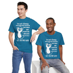 Clumsy Funny Penguin Graphic Tee | Unisex Heavy Cotton Tee | Great Gift for Animal Lovers, Birthdays, Casual Wear, Humorous Gifts, Everyday Style