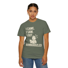 Funny Unisex Garment-Dyed T-Shirt, Bamboozled Shirt, Humorous Tee, Gift for Him/Her, Quirky Casual Wear