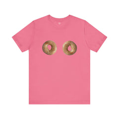 Funny Sexist Bagel Tee - The Bagels Are Hot Come An Get Em Graphic Shirt