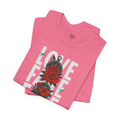 Positive Vibes Love Friendship Unisex Tee - LOVE FAKE FATE