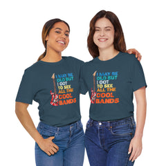 Vintage Rock Band Graphic Tee - 'I May Be Old, But I Got to See All the Cool Bands'