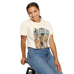 Front Graphic "Who Let the Cats Out?" Baldwin Harbor Animal Hospital Cute Vet Clinic T Shirt