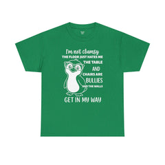 Clumsy Funny Penguin Graphic Tee | Unisex Heavy Cotton Tee | Great Gift for Animal Lovers, Birthdays, Casual Wear, Humorous Gifts, Everyday Style