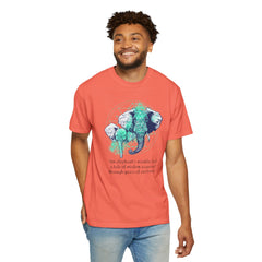 Elephants Graphic  Garment-Dyed T-shirt
