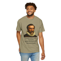Kepler Coffee Quote T-Shirt — Astronomy Nerd Vintage Portrait Tee