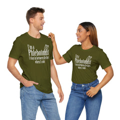 Phlebotomist Humor Tee, Funny Medical Shirt, Nurse Gift, Blood Tech Wear, Cute Phlebotomy Humor, Healthcare Apparel