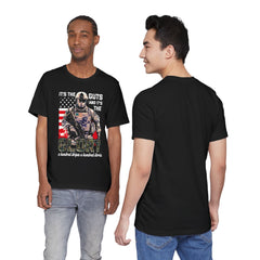 Patriotic American Soldier T-Shirt — "It's the Guts and the Glory"