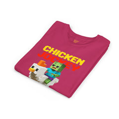 Youth Chicken Jockey Tee - Fun Gamer T-Shirt for Kids