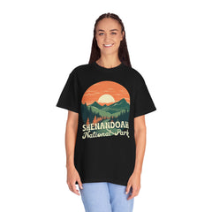 Shenandoah National Park Graphic, Comfort Colors Soft Relaxed Fit Unisex Garment-Dyed T-shirt