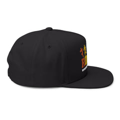 Rugby Players Embroidered Flat Bill Cap — Multicolor Team Sports Hat