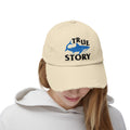 Funny Amputee cap, Funny Story Shark, Limb Loss Awareness, distressed unisex graphic hat, Funny amputee gift, recovery encouragement gift