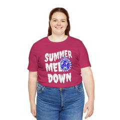 Summer Meltdown Graphic Tee — "Summer Melt Down" Sun Design