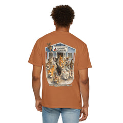 Back Graphic "Who Let the Cats Out?" Baldwin Harbor Animal Hospital Cute Vet Clinic T Shirt