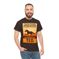 Desert Adventure Tee, Funny Horse Song T-Shirt, Gift for Horse Lovers, Unisex Cotton Tee for All Occasions, Unique Quote Shirt